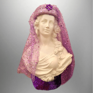 Lilac & Purple Headpiece & Belt