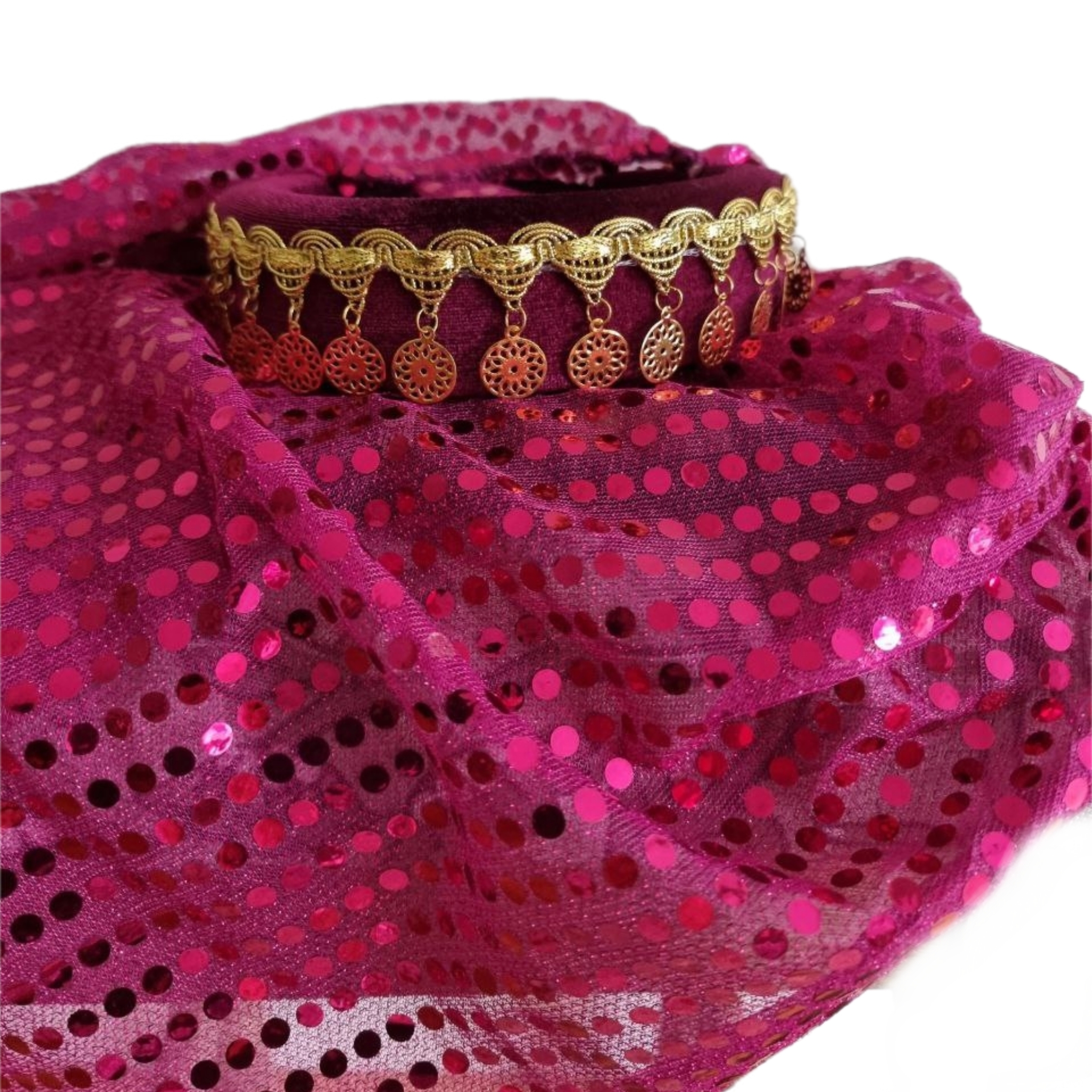 Maroon Headpiece - Image 2
