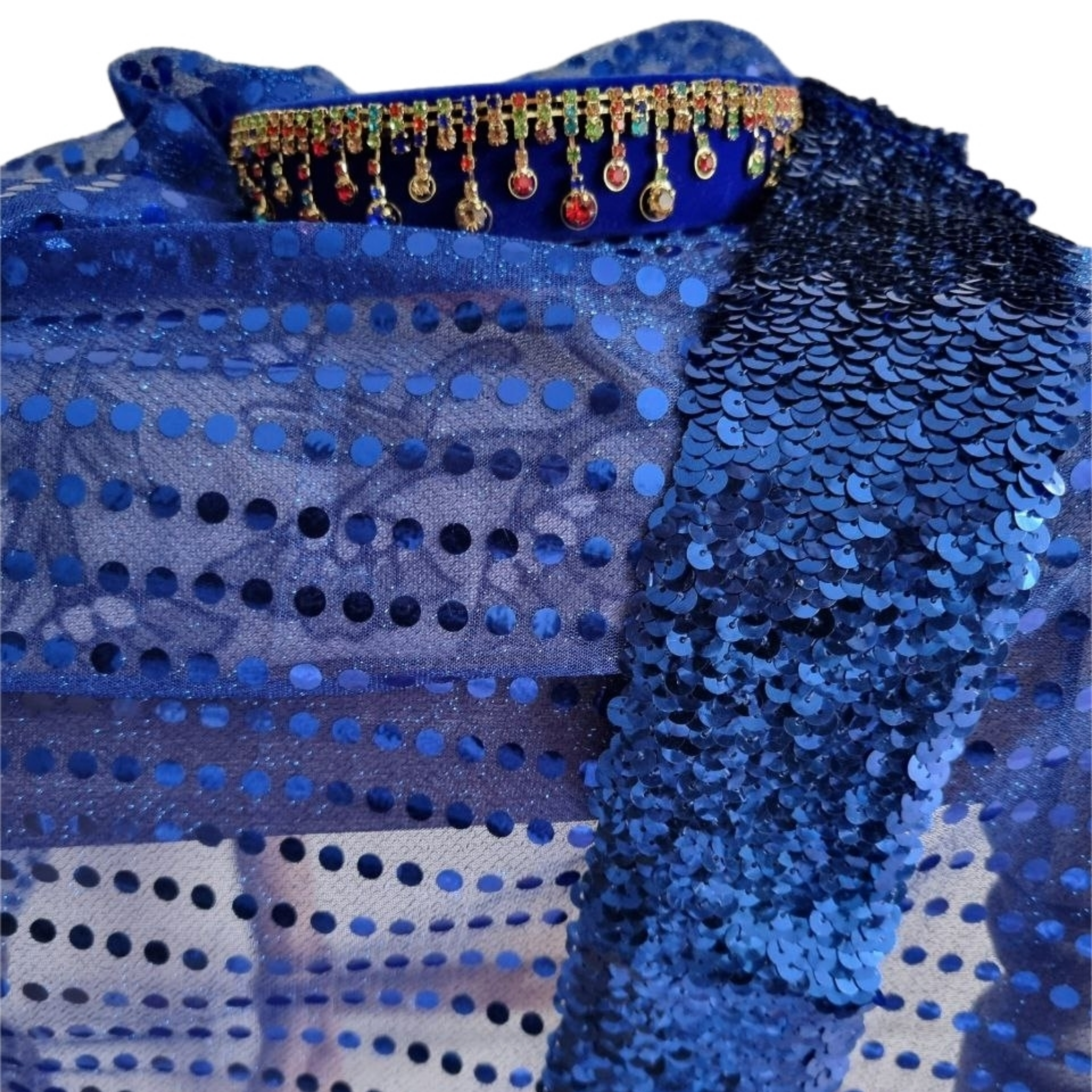 Blue Headpiece & Belt - Image 2